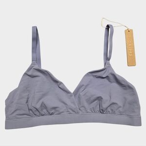 Skims Fits Everybody Crossover Bralette Bra Small Slate Blue NWT